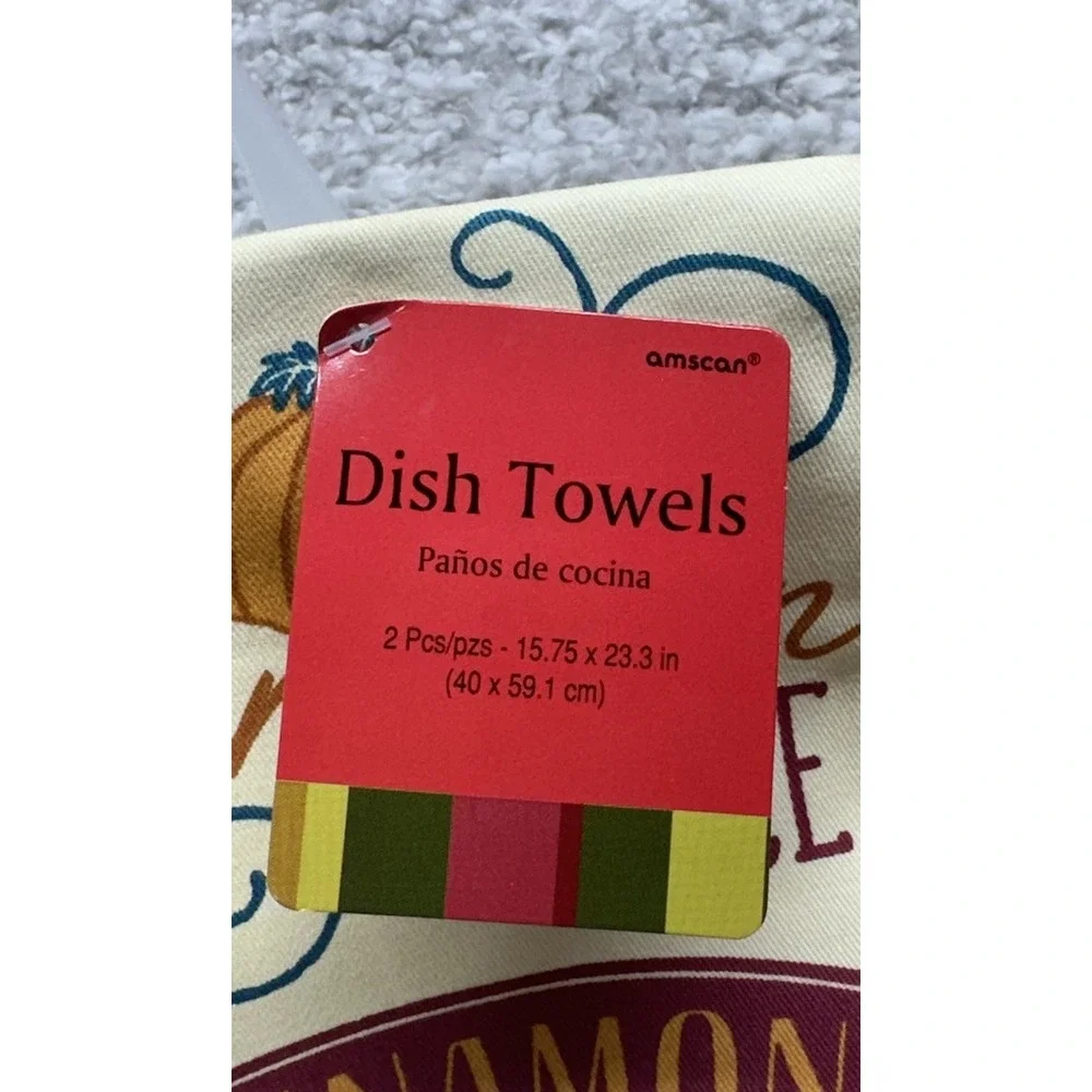 Set of 4 Fall Autumn Dish Towels by‎ Amscan 15.75